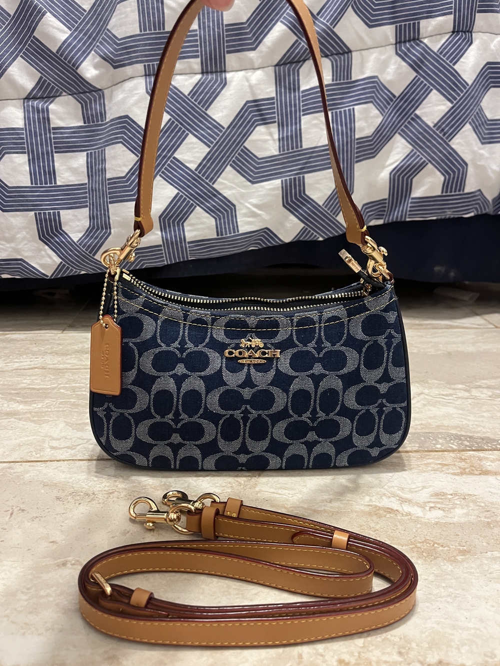 Coach Signature Denim Teri Bag
